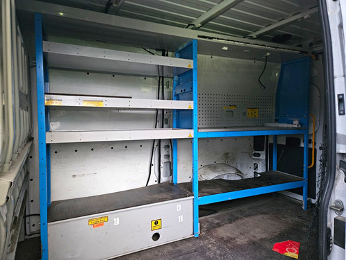 Metal van workshop unit - van,
