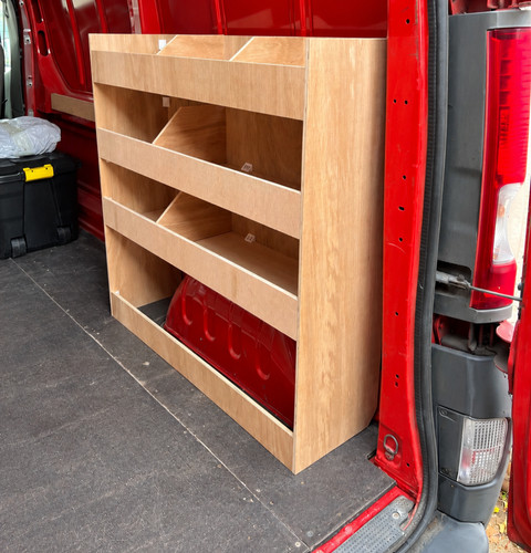 Van racking shelving ply - van, /