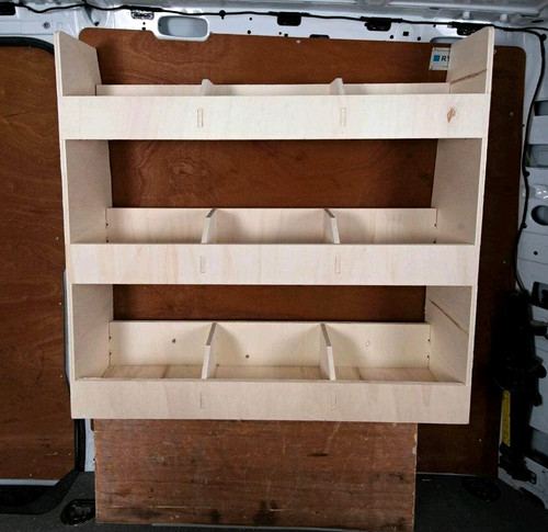Van racking shelving unit - van,