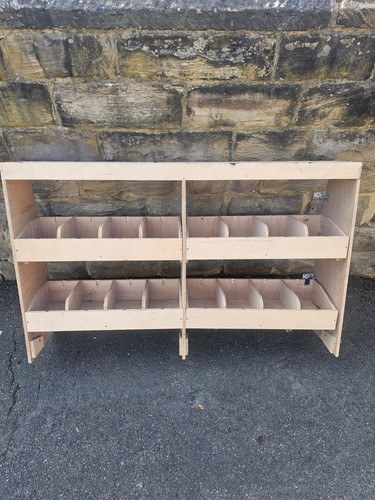 Wooden van shelving - van,