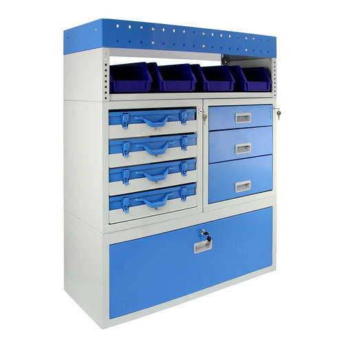 Van racking metal shelving - van,